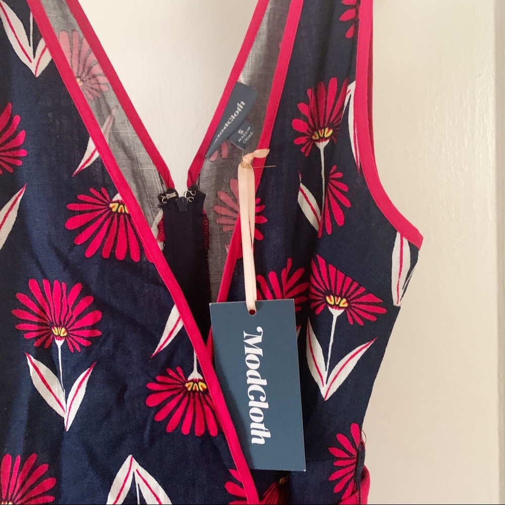 ModCloth brand floral jumpsuit